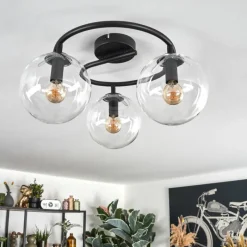 hofstein Gastor Plafonnier, Boule lumineuse Clair, 3 lumières