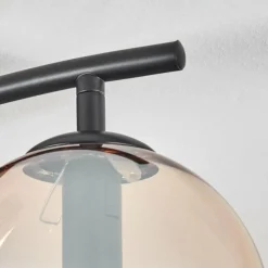 hofstein Gastor Plafonnier, Boule lumineuse Ambre, Clair, 2 lumières