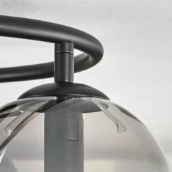 hofstein Gastor Plafonnier, Boule lumineuse 37 cm Ambre, Clair, Fumé, 3 lumières