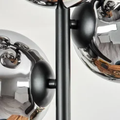 hofstein Gastor Plafonnier, Boule lumineuse Chrome, Fumé, 6 lumières