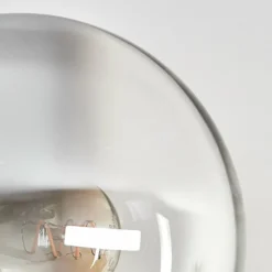 hofstein Gastor Plafonnier, Boule lumineuse Chrome, Fumé, 6 lumières