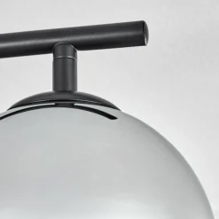 hofstein Gastor Plafonnier, Boule lumineuse Chrome, Clair, Fumé, 4 lumières