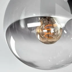 hofstein Gastor Plafonnier, Boule lumineuse Clair, Fumé, 9 lumières