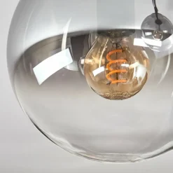 hofstein Gastor Plafonnier, Boule lumineuse Clair, Fumé, 2 lumières