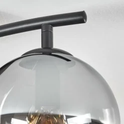 hofstein Gastor Plafonnier, Boule lumineuse Ambre, Clair, Fumé, 2 lumières