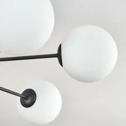 hofstein Gastor Plafonnier, Boule lumineuse Blanc, 6 lumières