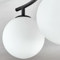 hofstein Gastor Plafonnier, Boule lumineuse Blanc, 2 lumières