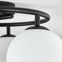hofstein Gastor Plafonnier, Boule lumineuse Blanc, 3 lumières