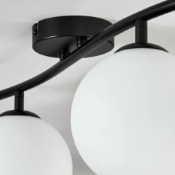 hofstein Gastor Plafonnier, Boule lumineuse Blanc, 4 lumières