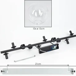 hofstein Gastor Plafonnier, Boule lumineuse Clair, 10 lumières