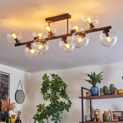 hofstein Gastor Plafonnier, Boule lumineuse Clair, 10 lumières