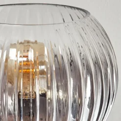 hofstein Gastor Plafonnier, Boule lumineuse Clair, Fumé, 8 lumières