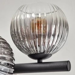 hofstein Gastor Plafonnier, Boule lumineuse Clair, Fumé, 8 lumières