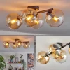 hofstein Gastor Plafonnier, Boule lumineuse Ambre, Clair, 4 lumières