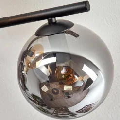 hofstein Gastor Plafonnier, Boule lumineuse Ambre, Clair, Fumé, 5 lumières