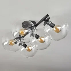 hofstein Gastor Plafonnier, Boule lumineuse Clair, 5 lumières