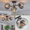 hofstein Gastor Plafonnier, Boule lumineuse Clair, Fumé, 3 lumières