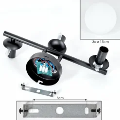 hofstein Gastor Plafonnier, Boule lumineuse Blanc, 3 lumières