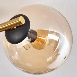 hofstein Gastor Plafonnier, Boule lumineuse 42 cm Or, Noir, 3 lumières