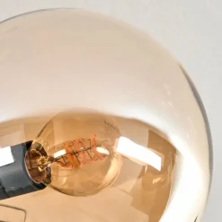 hofstein Gastor Plafonnier, Boule lumineuse Ambre, 10 lumières