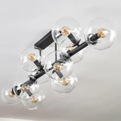 hofstein Gastor Plafonnier, Boule lumineuse Clair, 10 lumières
