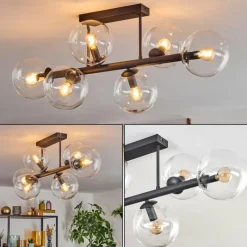 hofstein Gastor Plafonnier, Boule lumineuse Clair, 6 lumières