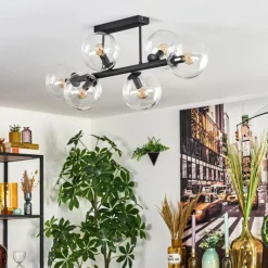 hofstein Gastor Plafonnier, Boule lumineuse Clair, 6 lumières