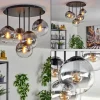 hofstein Gastor Plafonnier, Boule lumineuse 45 cm Clair, Fumé, 5 lumières