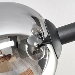 Suspension Verre Fumé-hofstein Gastor Plafonnier, Boule lumineuse Clair, Fumé, 6 lumières