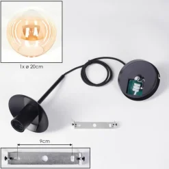 hofstein Gastor Suspension, Boule lumineuse Ambre, Clair, 1 lumière