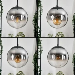 hofstein Gastor Suspension, Boule lumineuse Clair, Fumé, 1 lumière