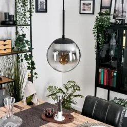 hofstein Gastor Suspension, Boule lumineuse Clair, Fumé, 1 lumière