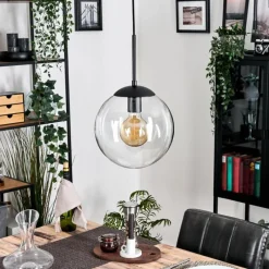 hofstein Gastor Suspension, Boule lumineuse 25 cm Clair, 1 lumière