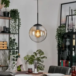 hofstein Gastor Suspension, Boule lumineuse 25 cm Ambre, Clair, 1 lumière