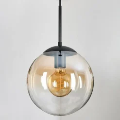 hofstein Gastor Suspension, Boule lumineuse 25 cm Ambre, Clair, 1 lumière
