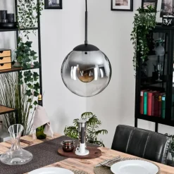 hofstein Gastor Suspension, Boule lumineuse 25 cm Clair, Fumé, 1 lumière