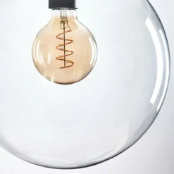 hofstein Gastor Suspension, Boule lumineuse 30 cm Clair, 1 lumière