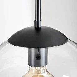 hofstein Gastor Suspension, Boule lumineuse 30 cm Clair, 1 lumière