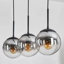 hofstein Gastor Suspension, Boule lumineuse Clair, Fumé, 3 lumières