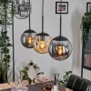 hofstein Gastor Suspension, Boule lumineuse Ambre, Clair, Fumé, 3 lumières