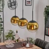 hofstein Gastor Suspension, Boule lumineuse Or, Clair, 3 lumières