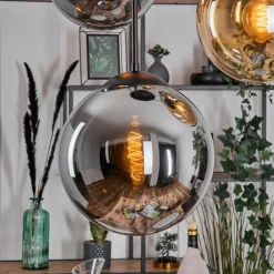 hofstein Gastor Suspension, Boule lumineuse 45 cm Noir, 5 lumières