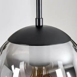 hofstein Gastor Suspension, Boule lumineuse Clair, Fumé, 3 lumières