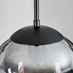 Lampes Dorées-hofstein Gastor Suspension, Boule lumineuse Ambre, Or, Clair, Fumé, 3 lumières