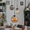 hofstein Gastor Suspension, Boule lumineuse 30 cm Ambre, Clair, Fumé, 3 lumières