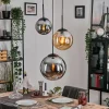 hofstein Gastor Suspension, Boule lumineuse 30 cm Ambre, Fumé, 3 lumières