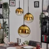 hofstein Gastor Suspension, Boule lumineuse 30 cm Or, Clair, 3 lumières