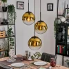 hofstein Gastor Suspension, Boule lumineuse 30 cm Or, Clair, 3 lumières
