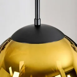 hofstein Gastor Suspension, Boule lumineuse 30 cm Or, Clair, 3 lumières