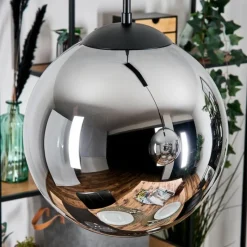 hofstein Gastor Suspension, Boule lumineuse, Suspension Noir, 2 lumières